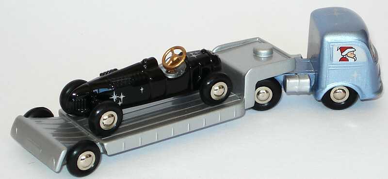 Foto 1:87 Mercedes-Benz Tieflader + Auto Union Typ C Christmas Tour ´98 (Weihnachts-Edition 1998) Schuco Piccolo 01292