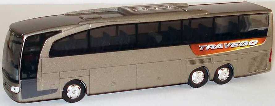 Foto 1:87 Mercedes-Benz Travego M Facelift 2006 3a Travego rauchsilber-met. (Pressetestfahrzeug) Rietze 66305