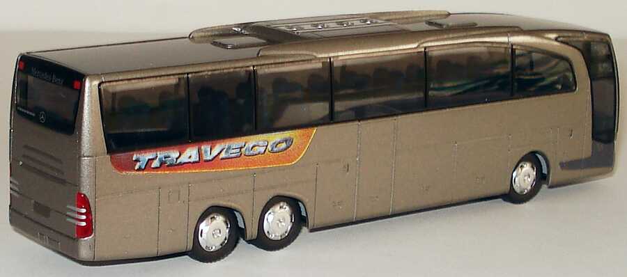 Foto 1:87 Mercedes-Benz Travego M Facelift 2006 3a Travego rauchsilber-met. (Pressetestfahrzeug) Rietze 66305