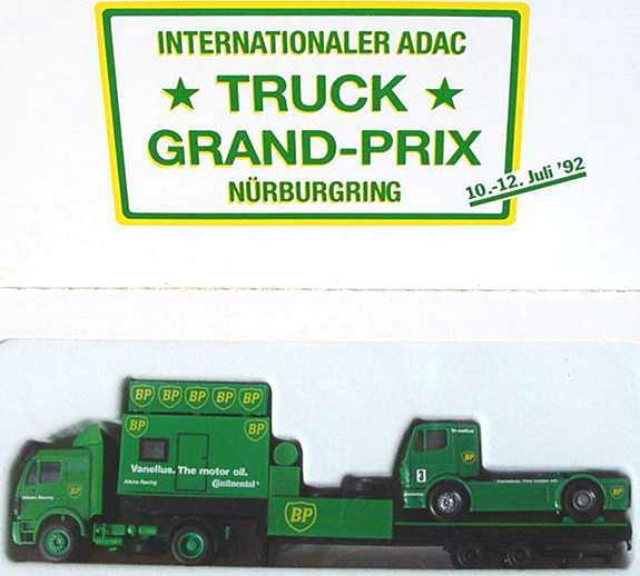 Foto 1:87 Mercedes-Benz Truck Grand-Prix Nürburgring Juli '92 (Renntransp. + Renntruck BP)