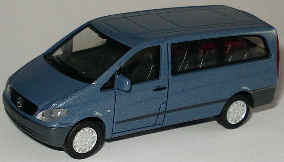 Foto 1:87 Mercedes-Benz Vito II Bus blaugrau-met. herpa B67871203