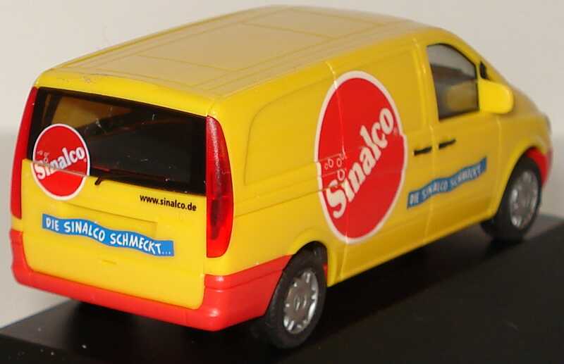Foto 1:87 Mercedes-Benz Vito II Kasten Sinalco, DaimlerChrysler AG Niederlassung Rhein-Ruhr herpa 273633