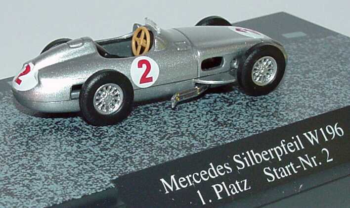 Foto 1:87 Mercedes-Benz W196 Silberpfeil Nr.2, Juan Manuel Fangio (Großer Preis von Argentinien, Buenos Aires 16.1.1955, 1. Platz) Busch 47006
