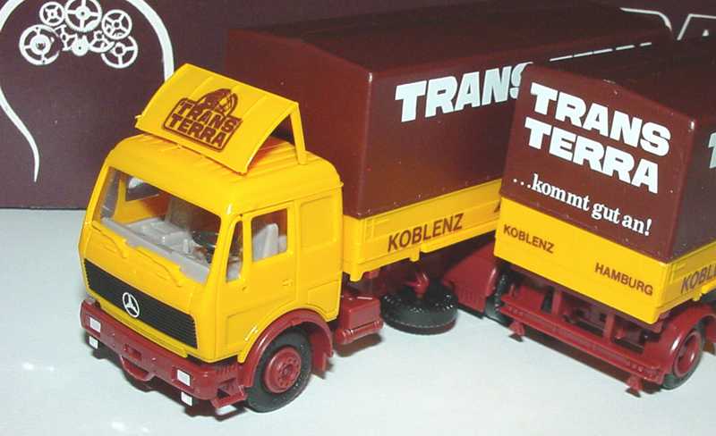 Foto 1:87 Mercedes-Benz WPPHgz 3/2 Trans Terra, ...kommt gut an (in Werbekarton) herpa