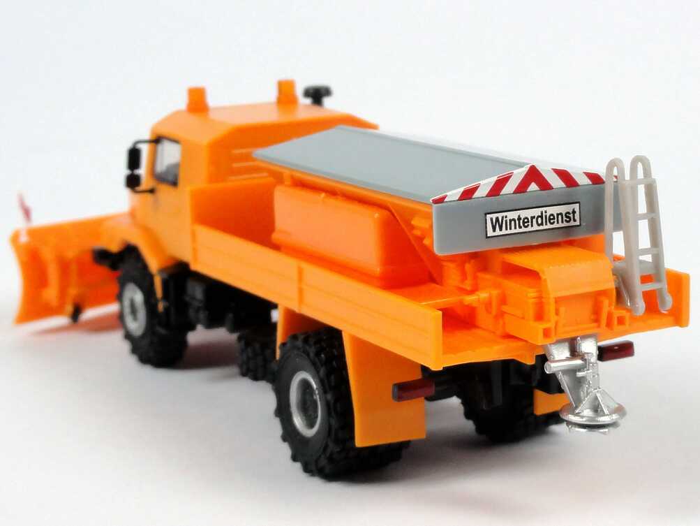 Foto 1:87 Mercedes-Benz Zetros 4x4 Winterdienst kommunal orange Werbemodell Cursor B66005258