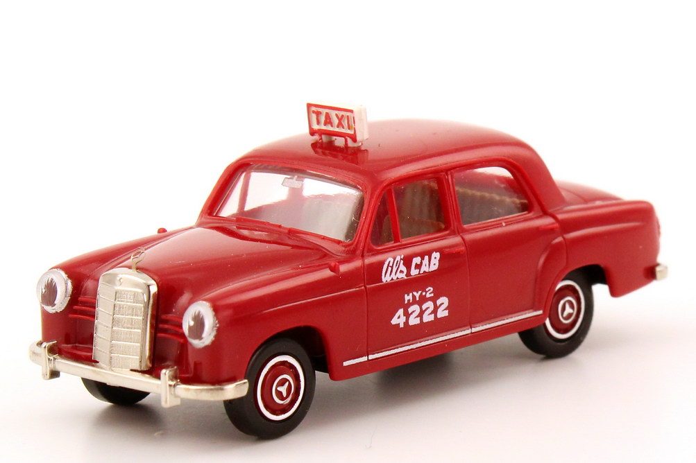 Foto 1:87 Mercedes-Benz 180 (Ponton W121) Taxi Al´s Cab (USA) Brekina 23102