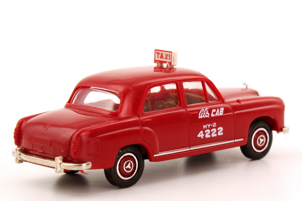 Foto 1:87 Mercedes-Benz 180 (Ponton W121) Taxi Al´s Cab (USA) Brekina 23102