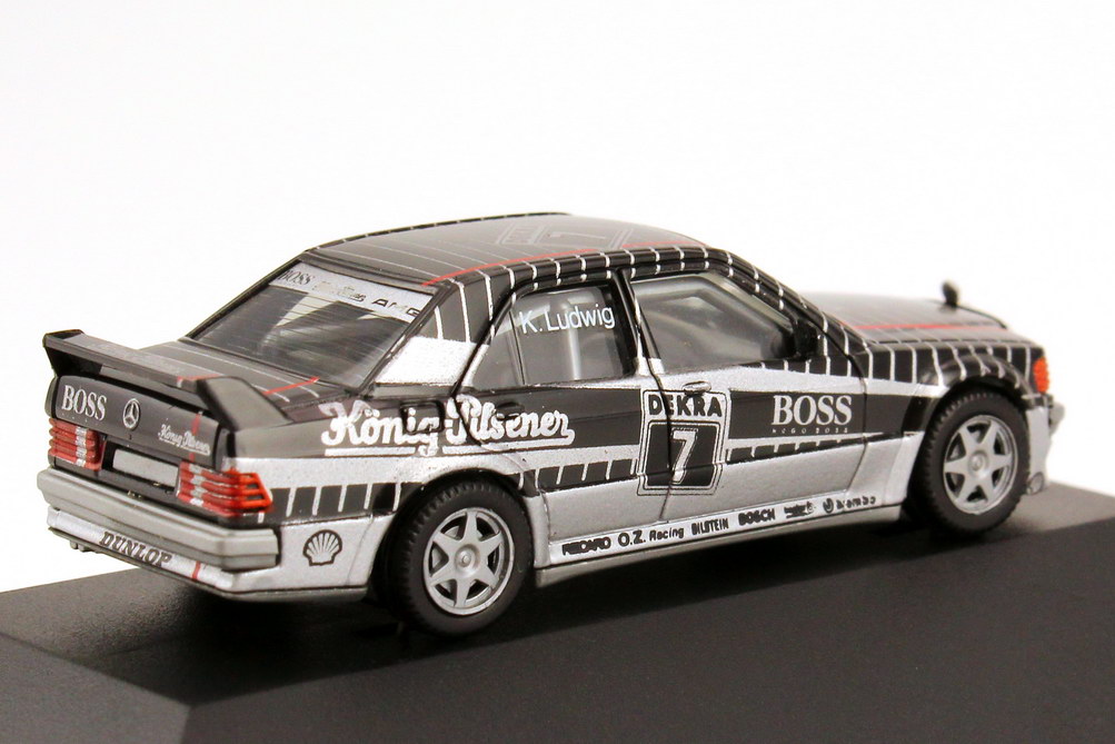 Foto 1:87 Mercedes-Benz 190E 2.5-16 Evolution I DTM 1990 AMG, König-Pilsener Nr.7, K. Ludwig Werbemodell herpa