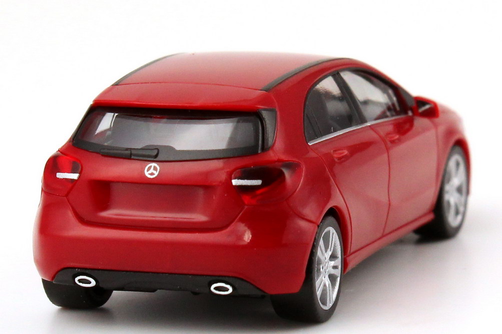 Foto 1:87 Mercedes-Benz A-Klasse 2012 W176 jupiter-rot - Werbemodell - herpa B66960118