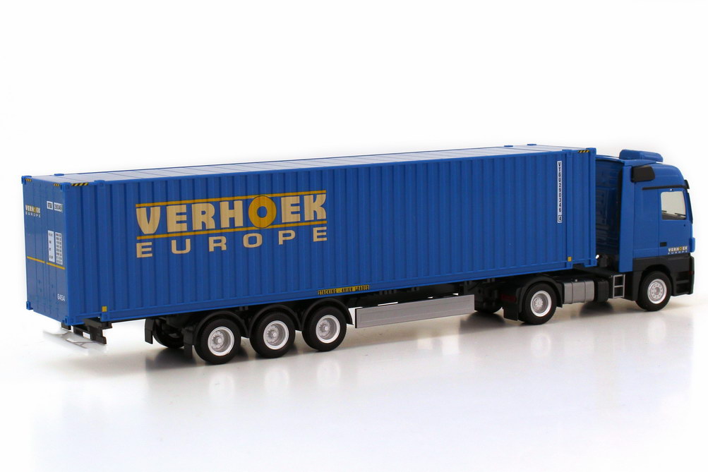 Foto 1:87 Mercedes-Benz Actros LH MP2 Fv 45ft. Container-Szg 2/3 Verhoek Europe (Niederlande) herpa 156325