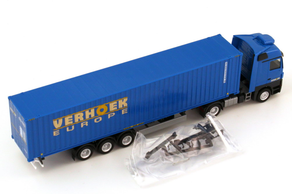Foto 1:87 Mercedes-Benz Actros LH MP2 Fv 45ft. Container-Szg 2/3 Verhoek Europe (Niederlande) herpa 156325