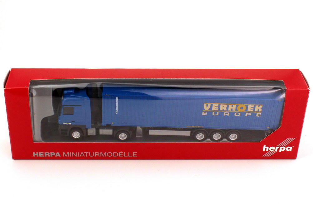 Foto 1:87 Mercedes-Benz Actros LH MP2 Fv 45ft. Container-Szg 2/3 Verhoek Europe (Niederlande) herpa 156325