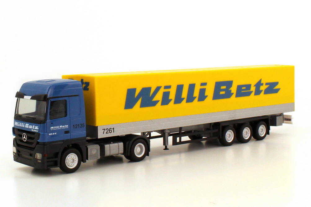 Foto 1:87 Mercedes-Benz Actros LH MP2 1844 PP-Szg 2/3 Willi Betz herpa 155854