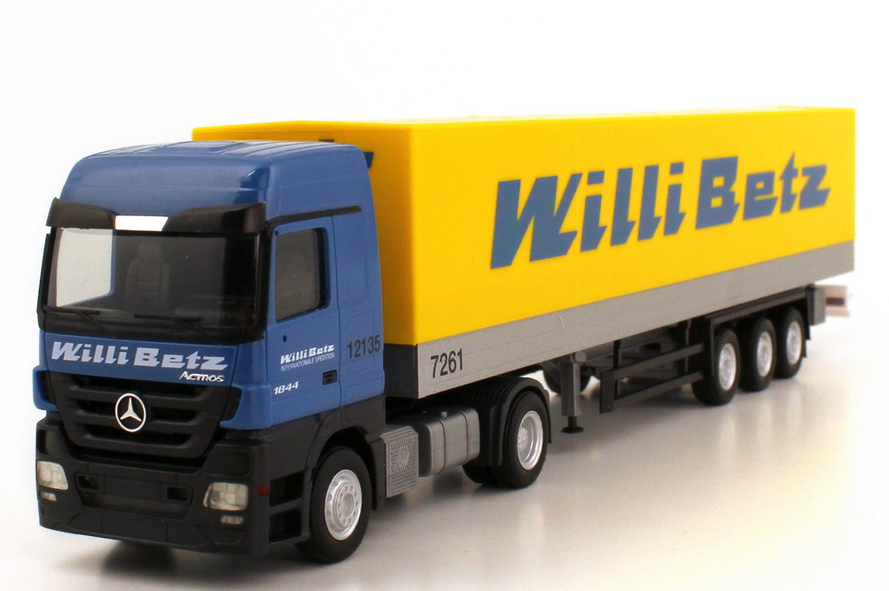 Foto 1:87 Mercedes-Benz Actros LH MP2 1844 PP-Szg 2/3 Willi Betz herpa 155854