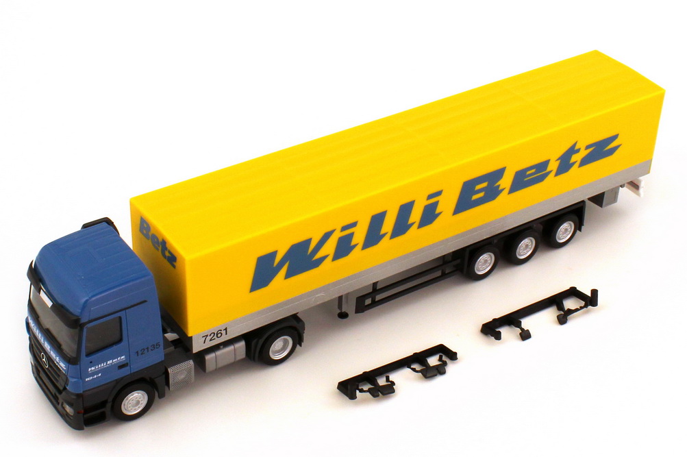 Foto 1:87 Mercedes-Benz Actros LH MP2 1844 PP-Szg 2/3 Willi Betz herpa 155854