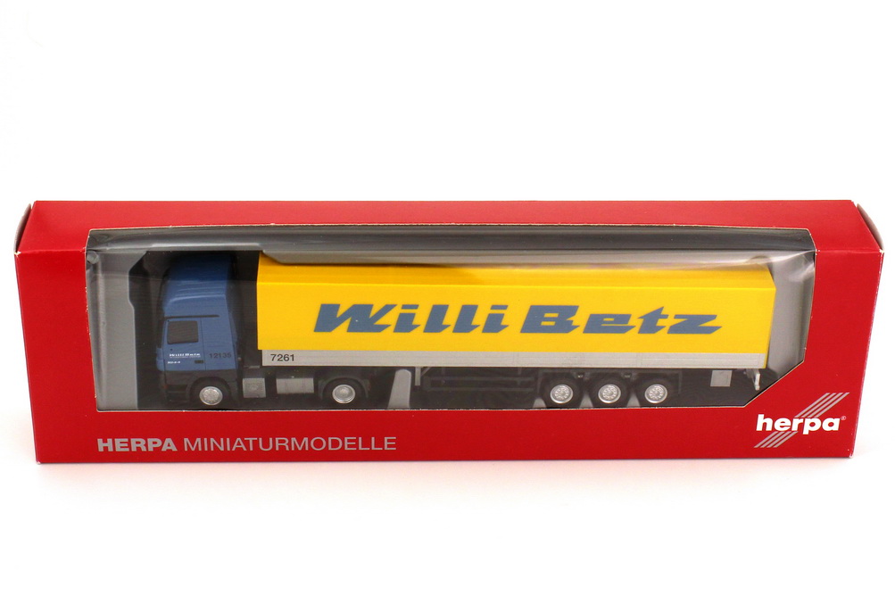 Foto 1:87 Mercedes-Benz Actros LH MP2 1844 PP-Szg 2/3 Willi Betz herpa 155854