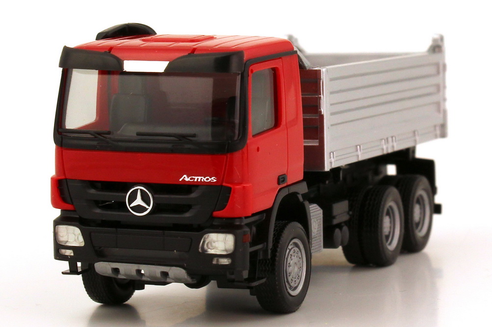 Mercedes-Benz Actros M MP3 3a Baukipper rot/silber herpa 157087 in der  1zu87.com Modellauto-Galerie