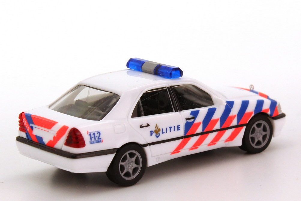 Foto 1:87 Mercedes-Benz C 220 Facelift (W202 MOPF) Politie Haaglanden (Polizei NL) herpa