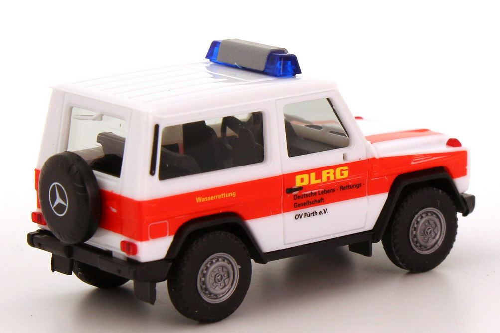 Foto 1:87 Mercedes-Benz G-Modell 300GE (W463) DLRG Wassrerettung, OV Fürth herpa
