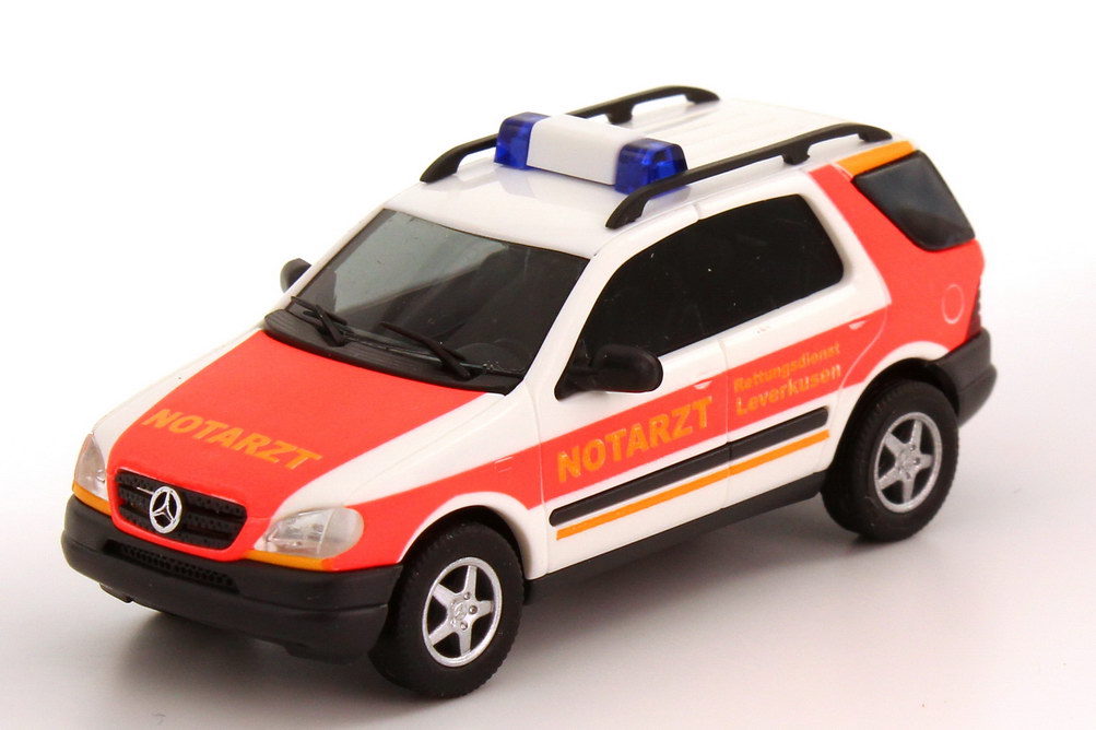 Foto 1:87 Mercedes-Benz M-Klasse ML 320 (W163) NEF Notarzt Rettungsdienst Leverkusen Busch 48511