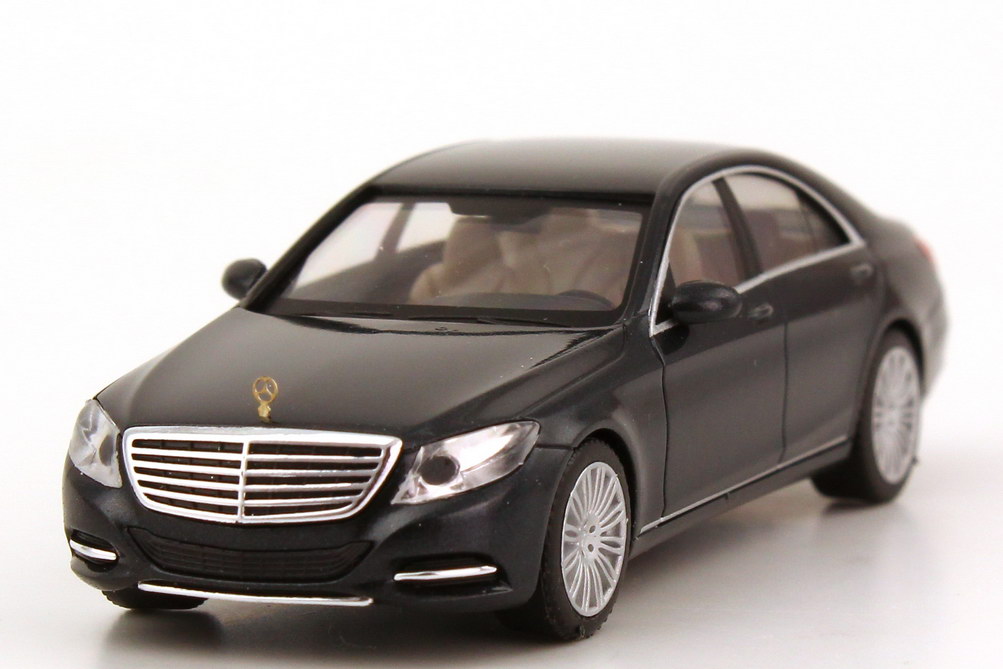 Foto 1:87 Mercedes-Benz S-Klasse 2013 Langversion (V222) blauanthrazit-met. Werbemodell herpa B66960150