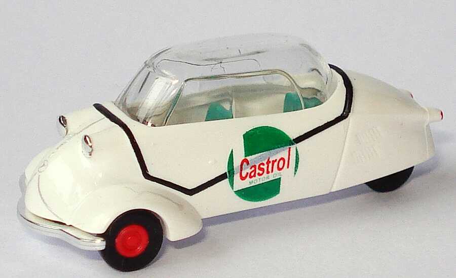 Foto 1:87 Messerschmitt KR 200 weiß Castrol Busch 48803