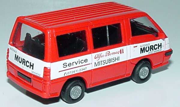 Foto 1:87 Mitsubishi L300 II Bus Autohaus Mörch, Sinsheim, Alfa-Romeo und Mitsubishi Service Rietze 30204