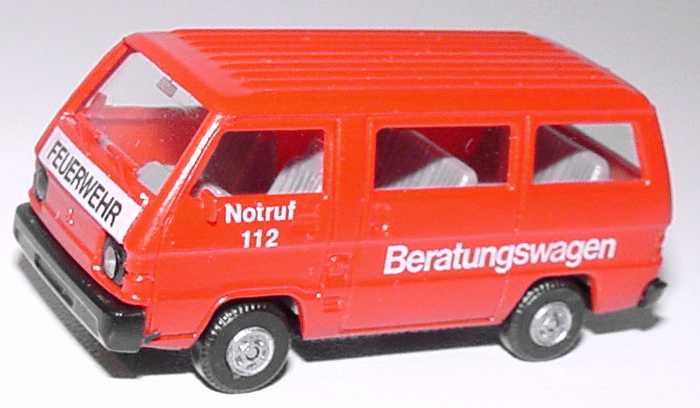 Foto 1:87 Mitsubishi L300 I Bus Feuerwehr Beratungswagen Rietze