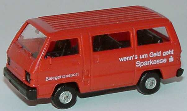 Foto 1:87 Mitsubishi L300 I Bus Sparkasse, Belegetransport Rietze