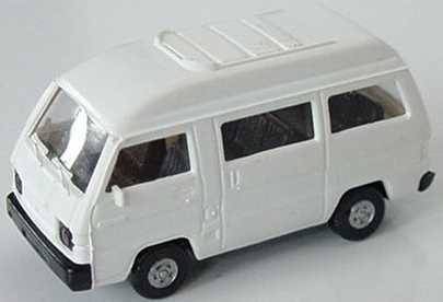 Foto 1:87 Mitsubishi L300 I Bus mit Panoramadach weiß Rietze 10040