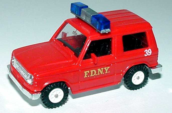 Foto 1:87 Mitsubishi Pajero kurz F.D.N.Y., 39 (Fire Dept. New York) Rietze