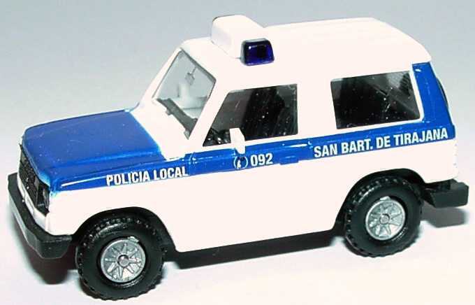 Foto 1:87 Mitsubishi Pajero kurz Policia Local San Bart. de Tirajana (Spanien) Rietze 50187