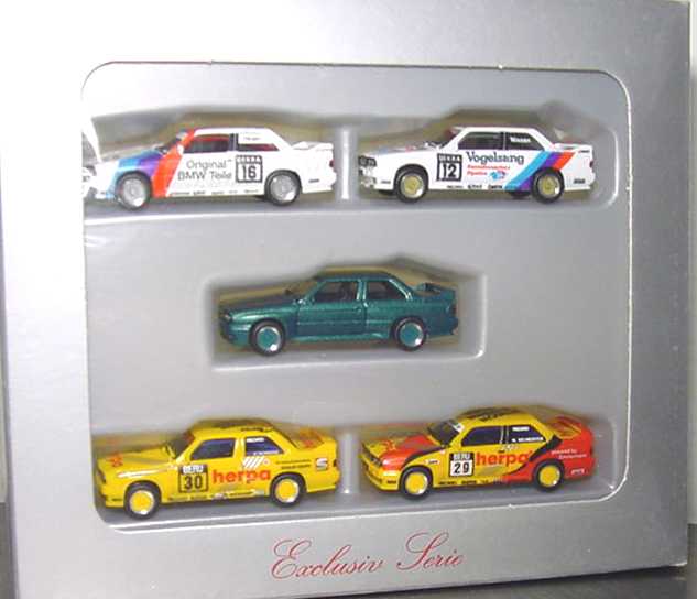 Foto 1:87 Motorsport-Packung BMW M3 (E30) mit 5 Modellen herpa