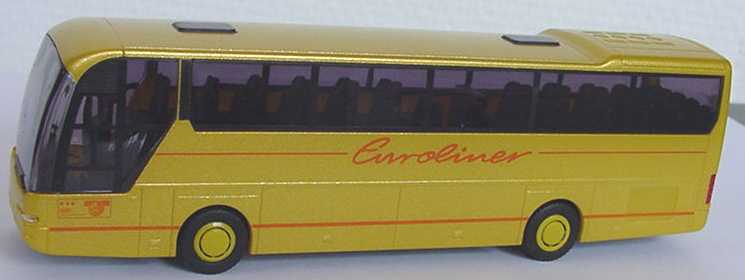 Foto 1:87 Neoplan Euroliner Euroliner goldgelb-met. (Sterne-Druck rot) Rietze