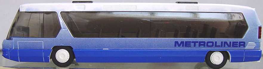 Foto 1:87 Neoplan Metroliner IC weiß/blau Metroliner Rietze