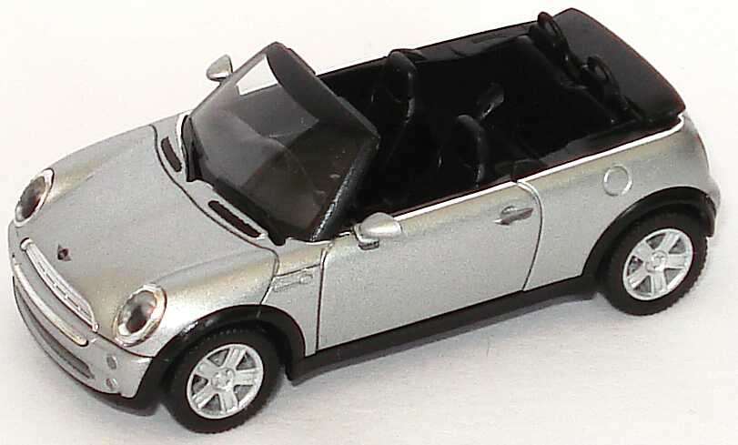 Foto 1:87 New Mini Cooper Cabrio silber-met. herpa 80410309095