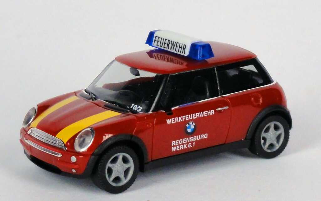 Foto 1:87 New Mini Cooper Werksfeuerwehr, BMW Regensburg, Werk 6.1 herpa 045889