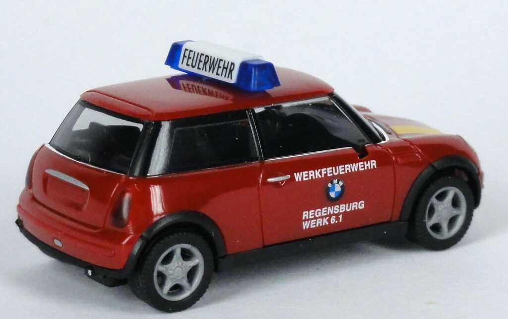 Foto 1:87 New Mini Cooper Werksfeuerwehr, BMW Regensburg, Werk 6.1 herpa 045889