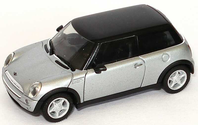 Foto 1:87 New Mini Cooper arktissilbermet., Dach schwarz herpa 80410029825