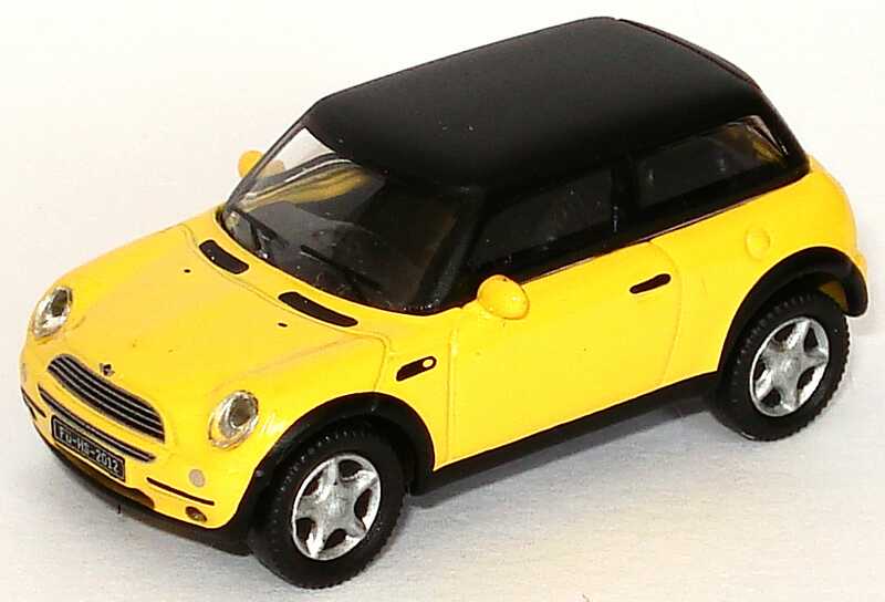 Foto 1:87 New Mini Cooper hellgelb, Dach schwarz Schuco 21612