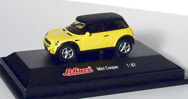 Foto 1:87 New Mini Cooper hellgelb, Dach schwarz Schuco 21612