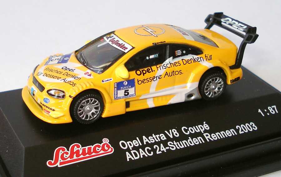 Foto 1:87 OPC Motorsport Setpackung (2x Opel Astra V8 Coupé ADAC 24-Stunden Rennen 2003 (Nr.5 + Nr.6)) Schuco 21757