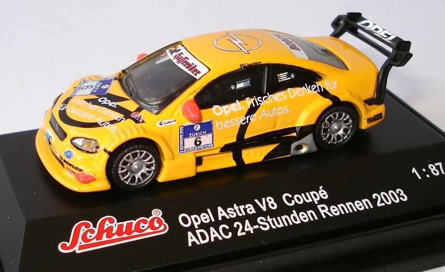 Foto 1:87 OPC Motorsport Setpackung (2x Opel Astra V8 Coupé ADAC 24-Stunden Rennen 2003 (Nr.5 + Nr.6)) Schuco 21757