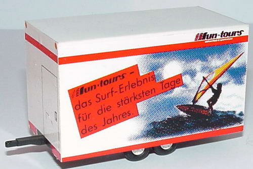 Foto 1:87 Omnibusanhänger 2A fun-tours - das Surf-Erlebnis für die stärksten Tage des Jahres (Decal-Modell) Rietze