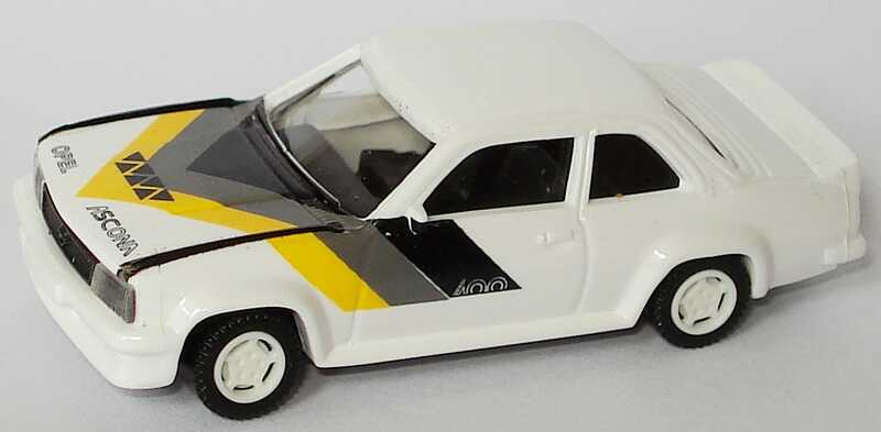 Foto 1:87 Opel Ascona B 400 weiß, Opel-Motorsport-Design euromodell