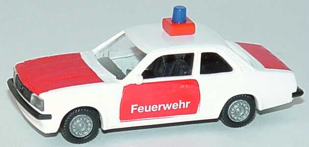 Foto 1:87 Opel Ascona B Feuerwehr rot/weiß euromodell