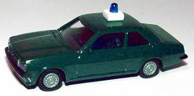 Foto 1:87 Opel Ascona B Polizei dunkelgrün euromodell