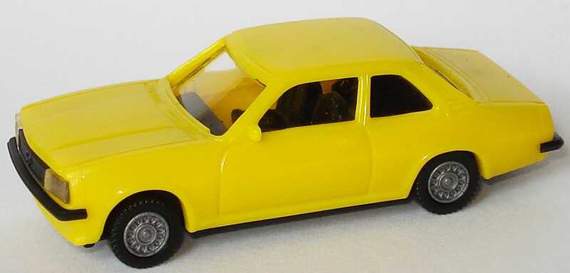 Foto 1:87 Opel Ascona B gelb euromodell