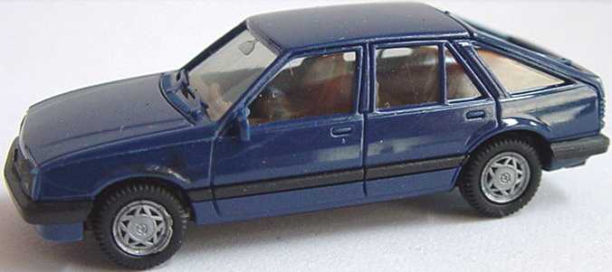 Foto 1:87 Opel Ascona C Fließheck dunkelblau (neue Felgen) herpa 2032