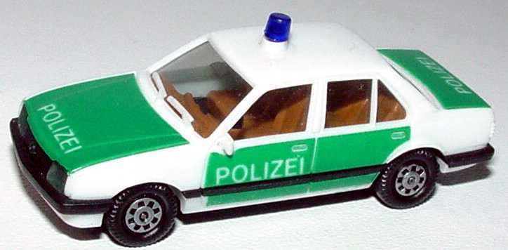 Foto 1:87 Opel Ascona Stufenheck Polizei grün/weiß herpa